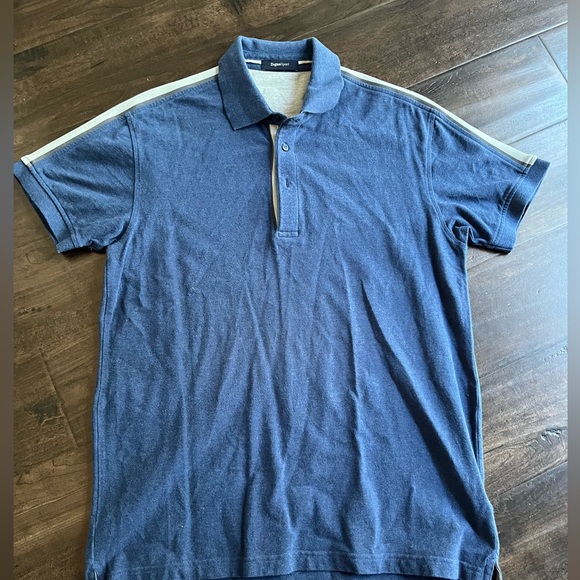 Zegna Sport Men’s Blue Polo Large - Picture 1 of 3